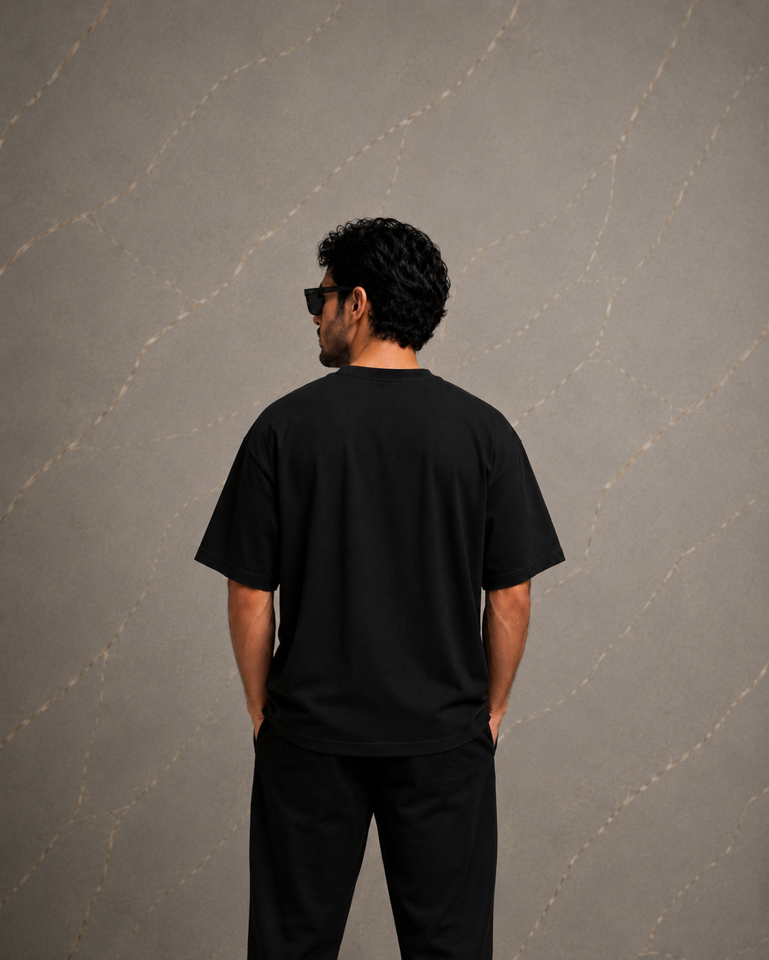 plain black oversized t shirt