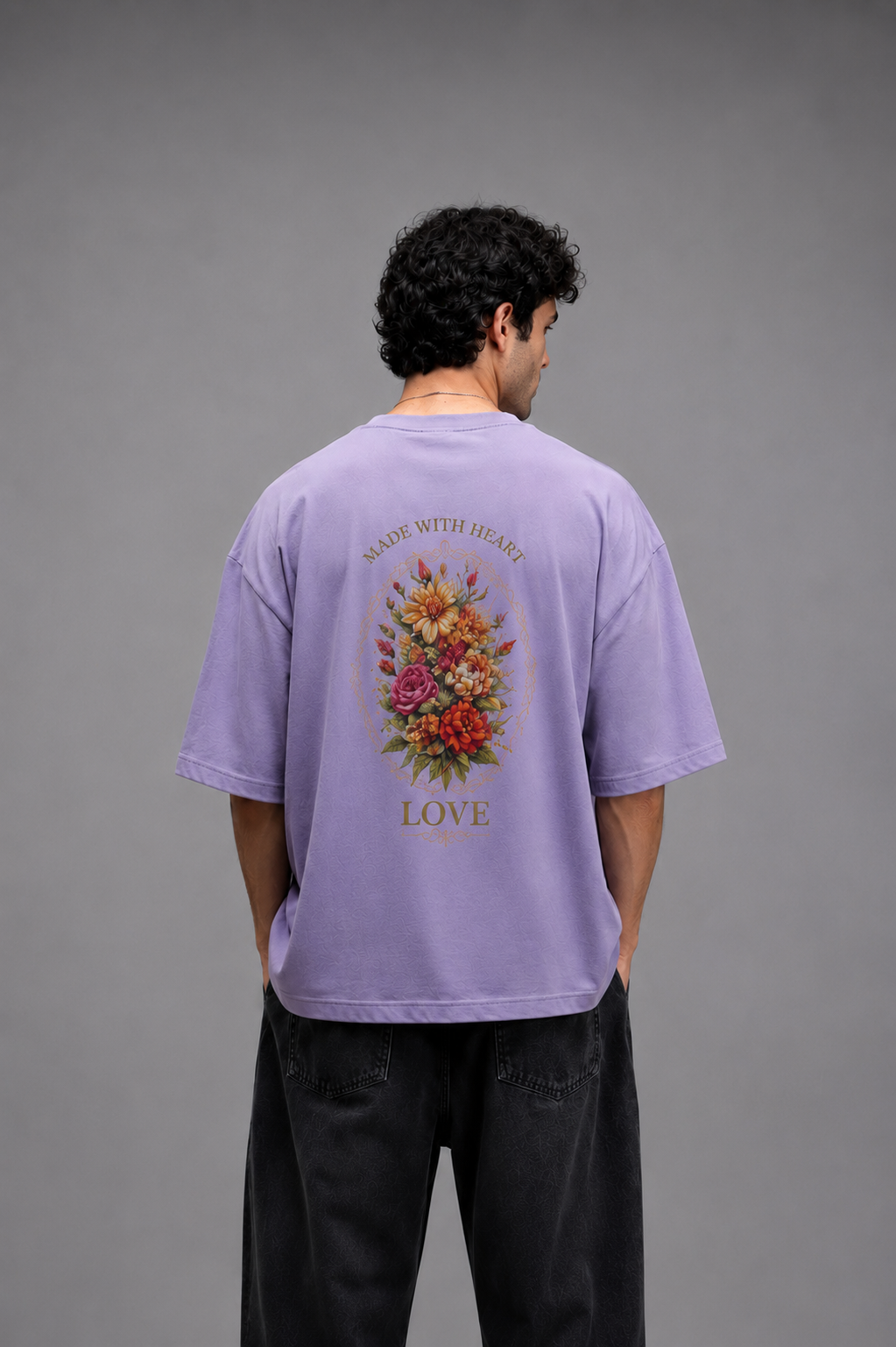 shadow lavender oversized tee