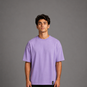 Home plain lavender oversized tee