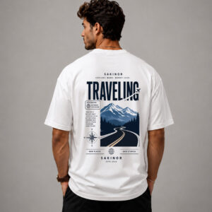Home shadow white oversized tee