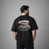 void black oversized tee