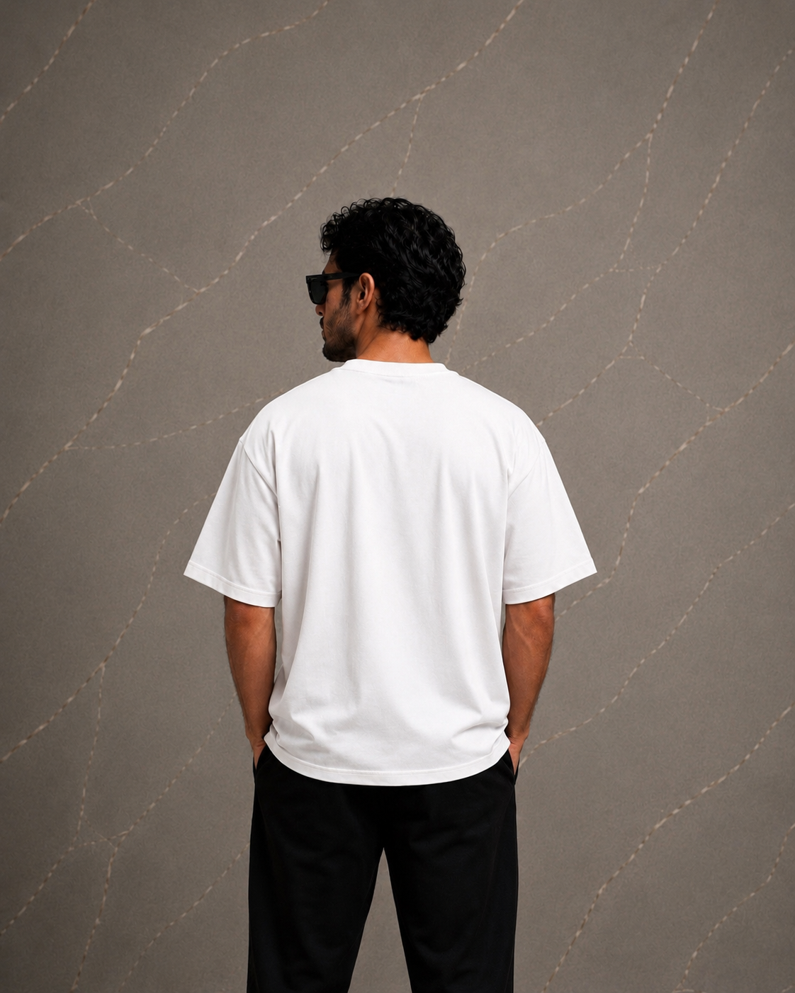 plain white oversized tee