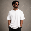 plain white oversized tee