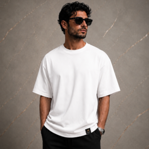 Home plain white oversized tee