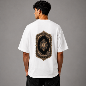 Home eclipse white oversized tee