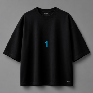 Eclipse Black Oversized Tee