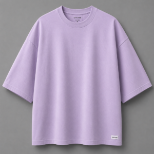 Plain Lavender Oversized Tee