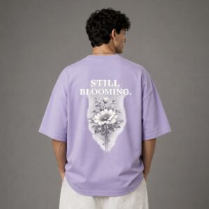 Home void lavender oversized tee