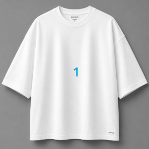 Eclipse White Oversized Tee