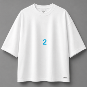 Shadow White Oversized Tee