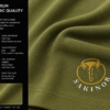 sakinor plain oversized t shirt – army green