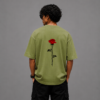 sakinor forever rose army green oversized t shirt