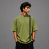 sakinor mountain journey army green oversized t shirt sakinor mountain journey army green oversized t shirt