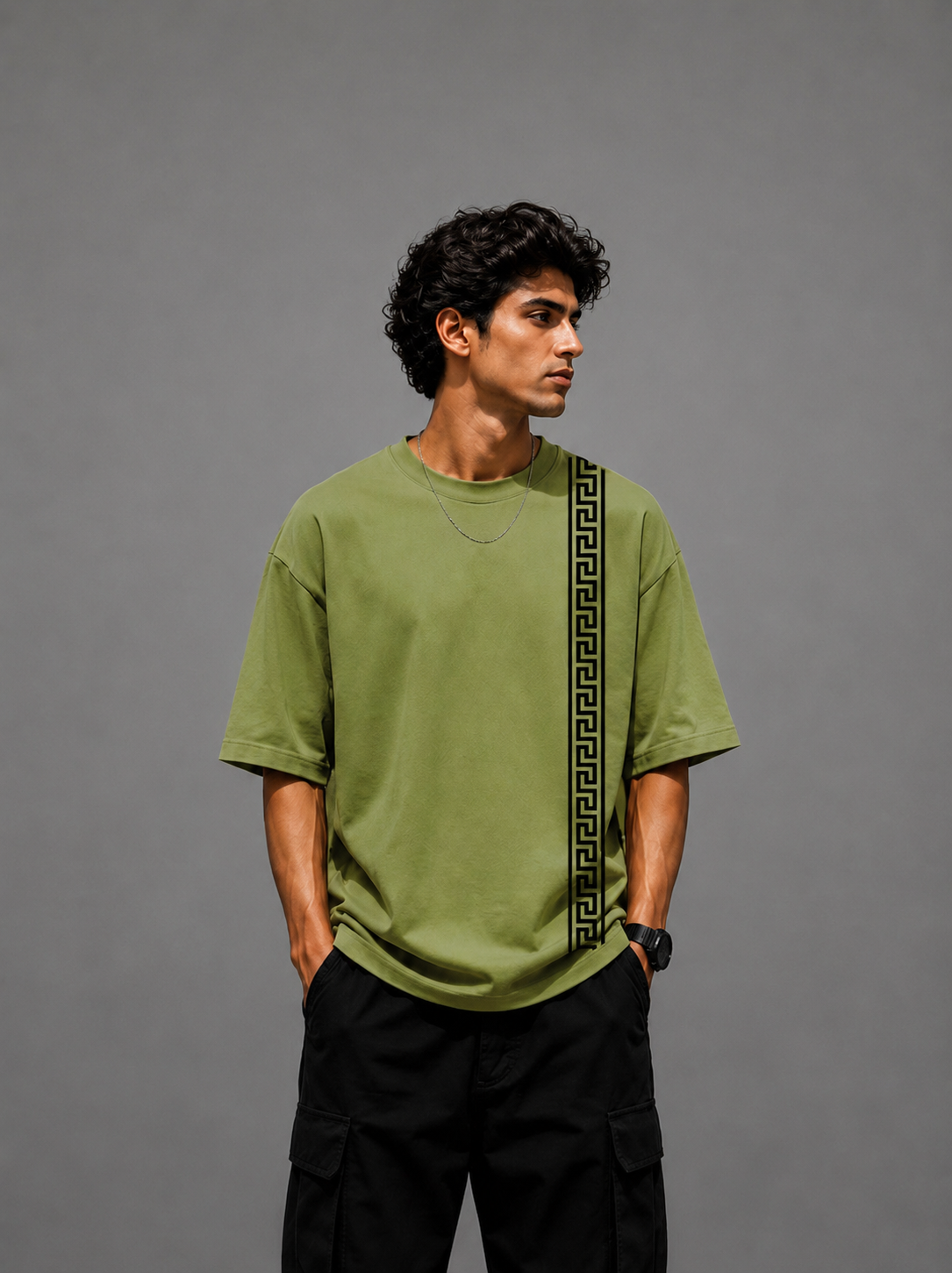 sakinor mountain journey army green oversized t shirt sakinor mountain journey army green oversized t shirt