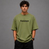 sakinor forever rose army green oversized t shirt