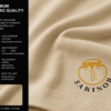 sakinor plain oversized t shirt – biege