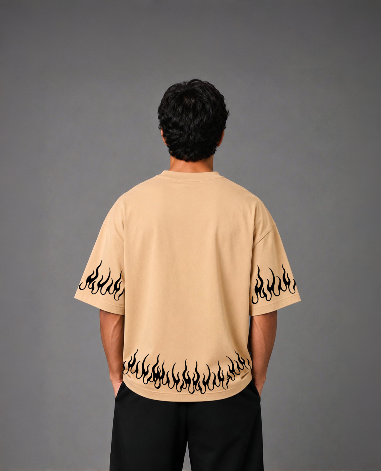sakinor preminuwildfire beige oversized t shirt